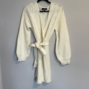Lulus wrap sweater dress
